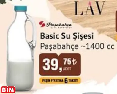 PAŞABAHÇE BASİC SU ŞİŞESİ PAŞABAHÇE ~1400 CC